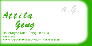 attila geng business card